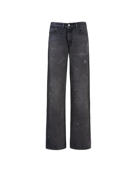 SEEN USERS Blue His Last Rose Straight-Leg Jeans