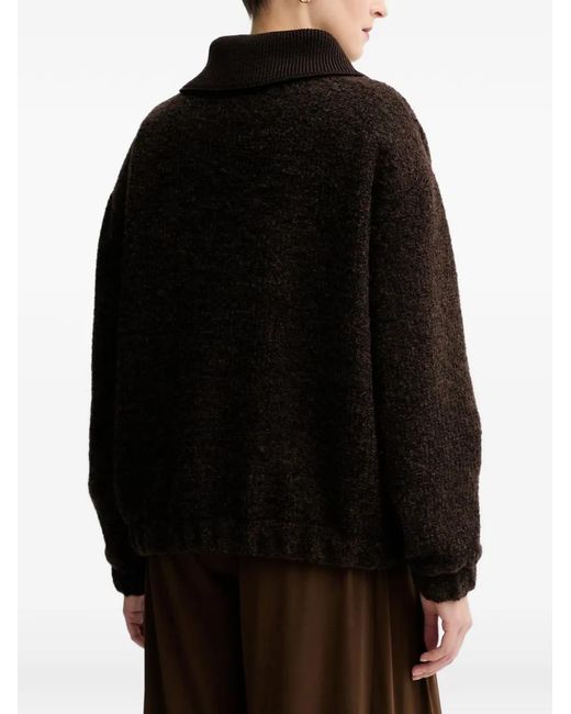Sessun Black Heavenly Collared Zip-Fastening Jacket