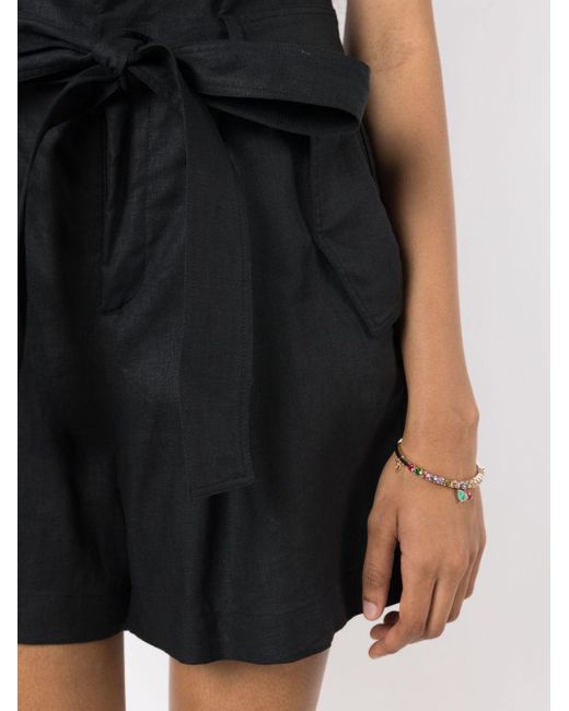 Adriana Degreas Orquidea Shorts Met Paperbag Taille in het Black