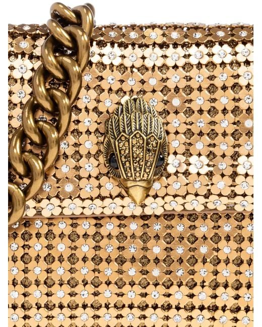 Kurt Geiger Metallic Small Party Chain-Embellished Cross Body Bag