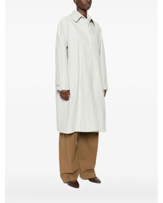 The Row White Single-Breasted Coat