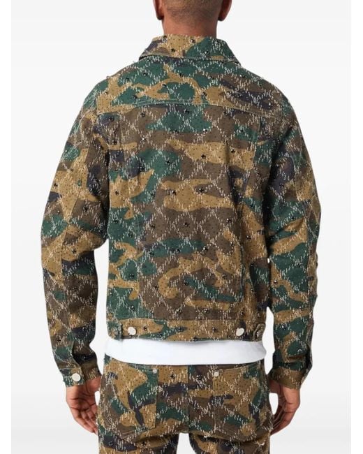 ジャケット・アウター GUAPI CAMO STARS JACKET S GUAPI Camo Embellished Denim Jacket in Green for Men | Lyst