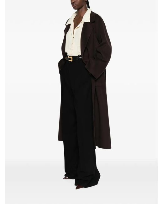 Arma Black Suza Belted Coat