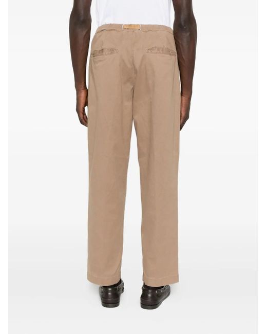 White Sand Natural Long Classic Trousers for men