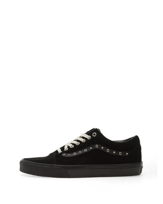 Vans Black Old Skool Star-Stud Suede Sneakers