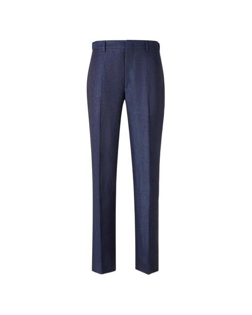 Berwich Blue Lucano Tailored Trousers for men