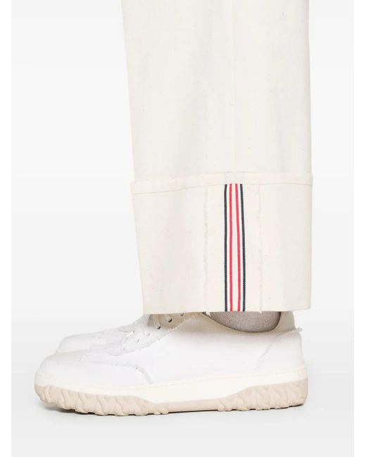 メンズ Thom Browne ストレートパンツ White