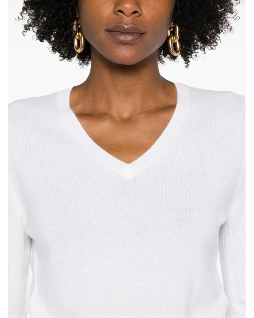 Allude カシミア セーター White