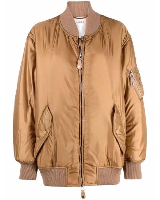 Stella McCartney Blue Padded Bomber Jacket