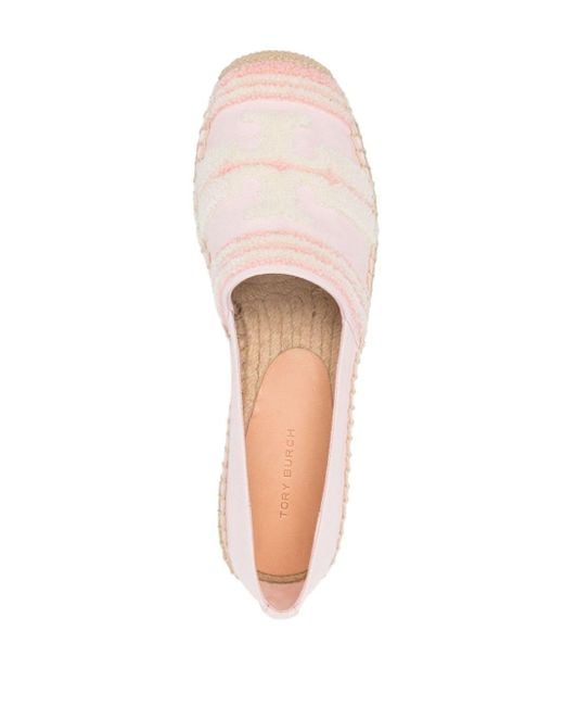 Tory Burch Double T Espadrilles Pink