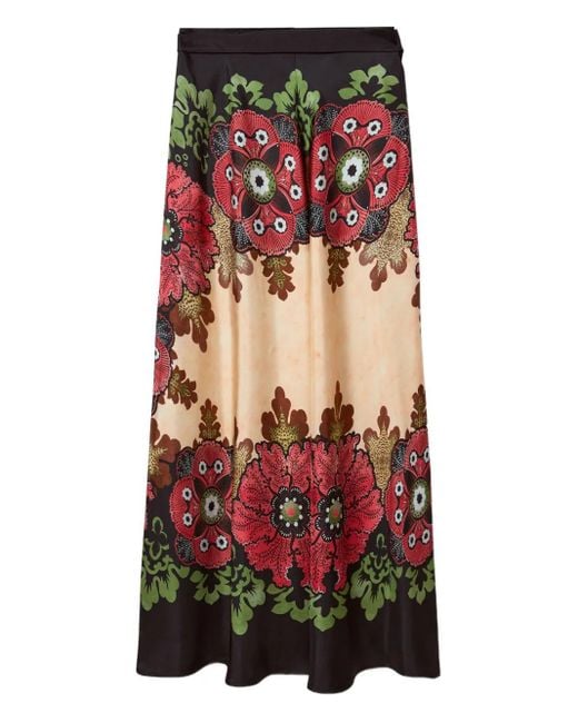 Jupe Réversible À Fleurs LaDoubleJ en coloris Black