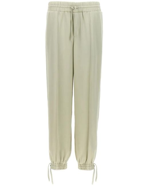 Jil Sander Green Jogginghose mit Kordelzug