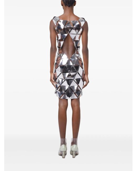 Rabanne Gray Assembly Mini Dress