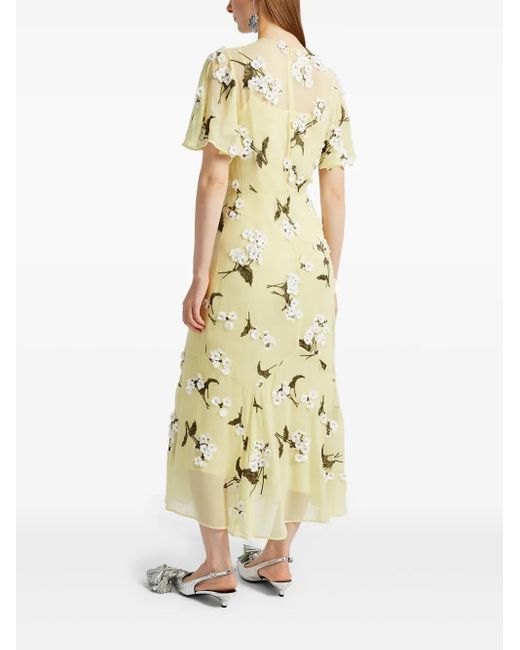 Erdem ショートスリーブ ドレス Metallic
