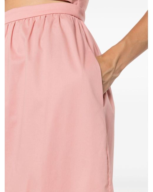 Adriana Degreas Pink Cut-out Knot-detail Maxi Dress