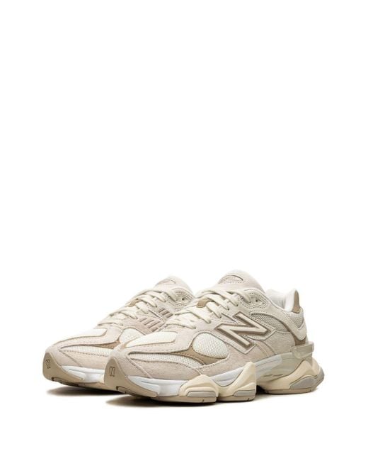 New Balance White 9060 "mushroom Brown" Sneakers for men