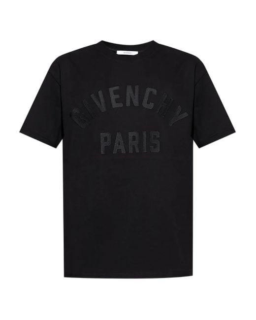 メンズ Givenchy ロゴ Tシャツ Black