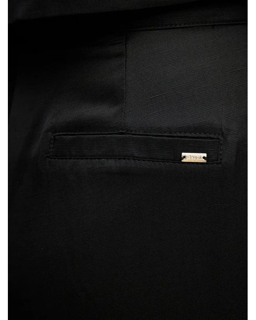 GAUDI Black Flared Cropped Trousers