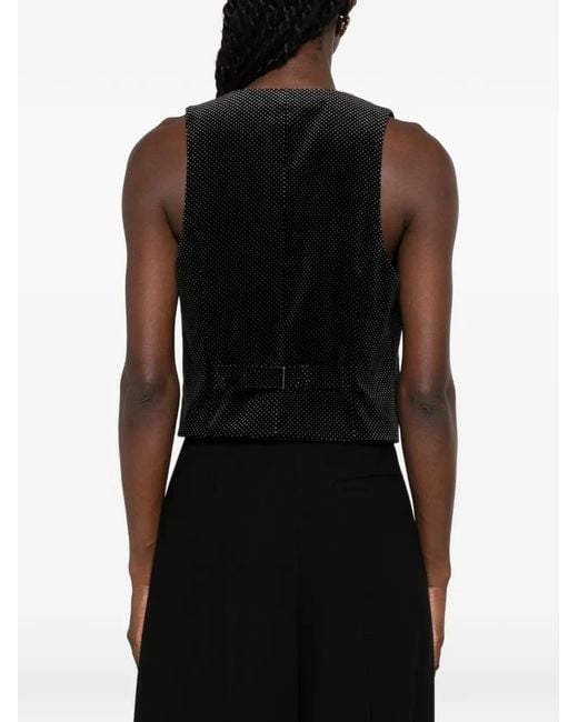 Tom Ford Black Polka-Dot Waistcoat