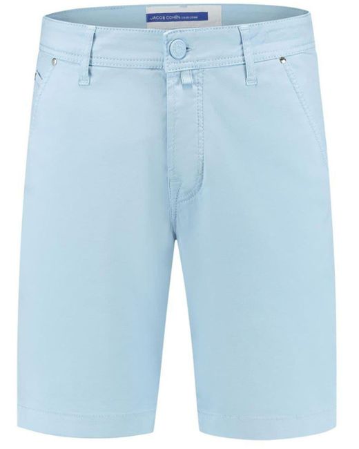 Jacob Cohen Blue Cotton-blend Bermuda Shorts for men