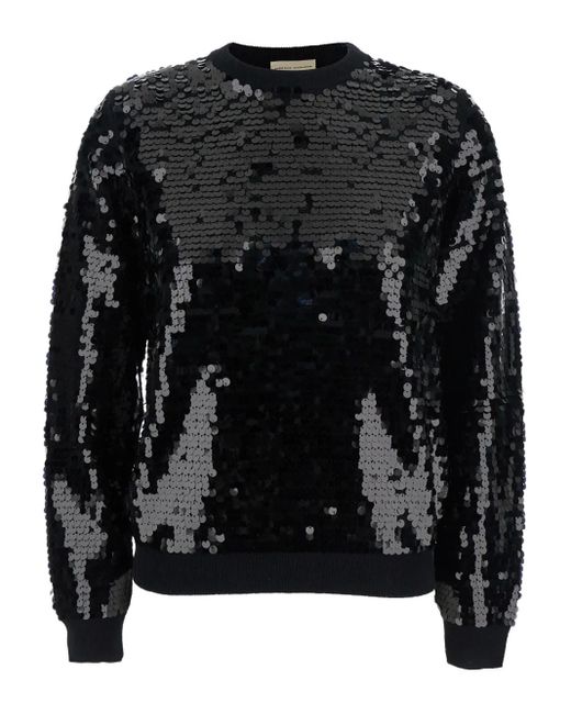 Semicouture Black Pullover Mit Pailletten