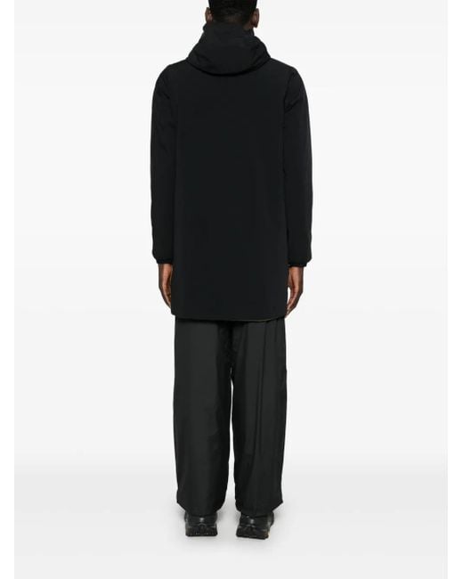K-Way Black Jacob St Warm Coat for men