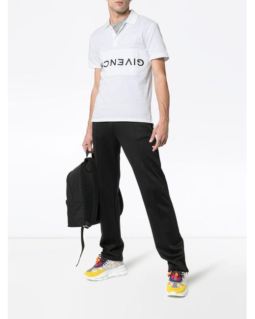 Givenchy Cotton Reverse Logo Polo Shirt in White for Men Lyst Canada