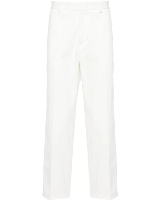 Jil Sander Tapered-Hose Aus Gabardine in White für Herren