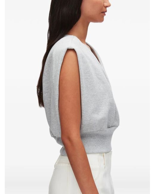 3.1 Phillip Lim Gray V-Neck Sleeveless Top