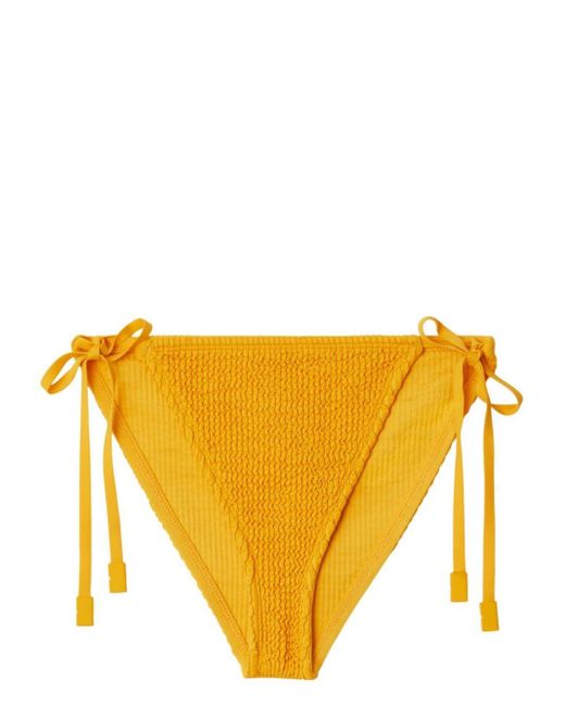 Burberry Yellow Bikinihöschen mit Schleife