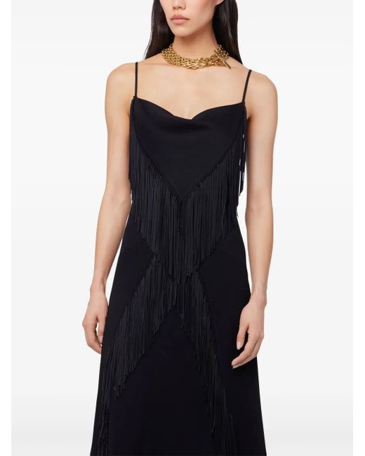 Rabanne Black Crepe Maxi Dress