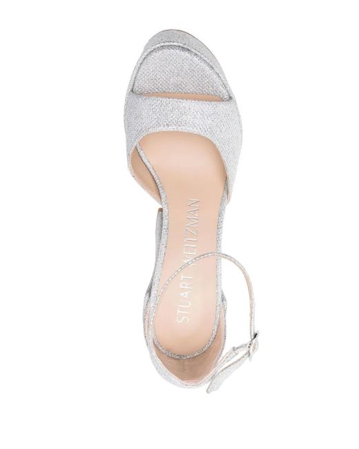 Stuart Weitzman White Platform Sandals