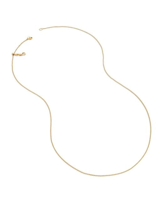 Monica Vinader White Fine-Chain Necklace