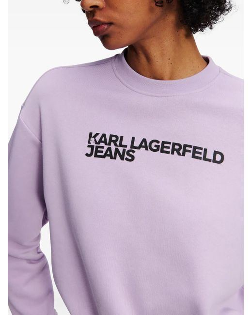 Karl Lagerfeld ロゴ スウェットシャツ Purple