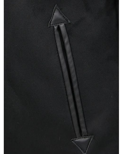 Morgan Black Faux-Fur Trim Coat