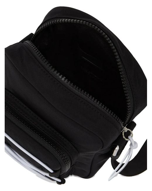 Karl Lagerfeld Black String Utility Reporter Menssager Bag for men