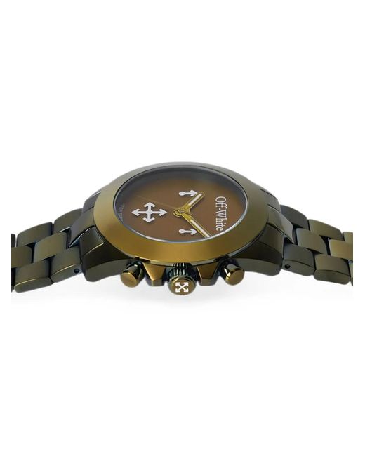 Off-White c/o Virgil Abloh Green Reset Chronograph 40Mm Watch for men