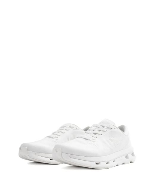 On Shoes White Cloudze Lace-Up Sneakers