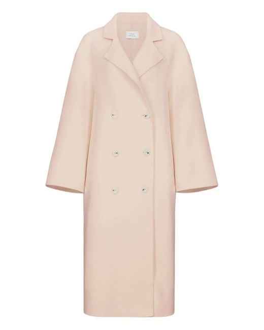 Loulou de Saison Natural Borneo Lds Double-Breasted Coat