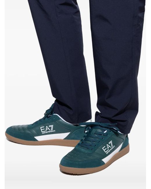 Sneakers Con Logo di EA7 in Green da Uomo