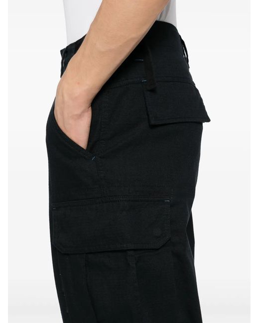 SPORT b. by agnès b. Black Relaxed Cargo Trousers for men