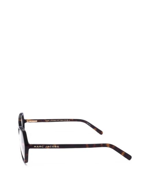 Marc Jacobs White Geometric-Frame Glasses