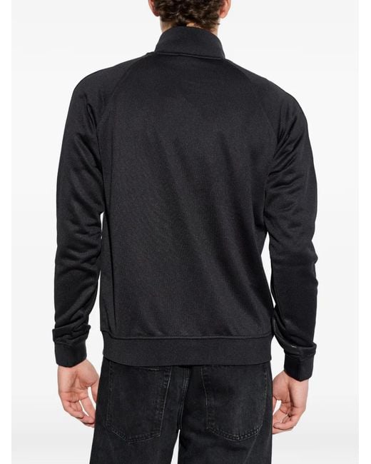 DIESEL Black S-Glossy Zip-Up Sweatshirt for men