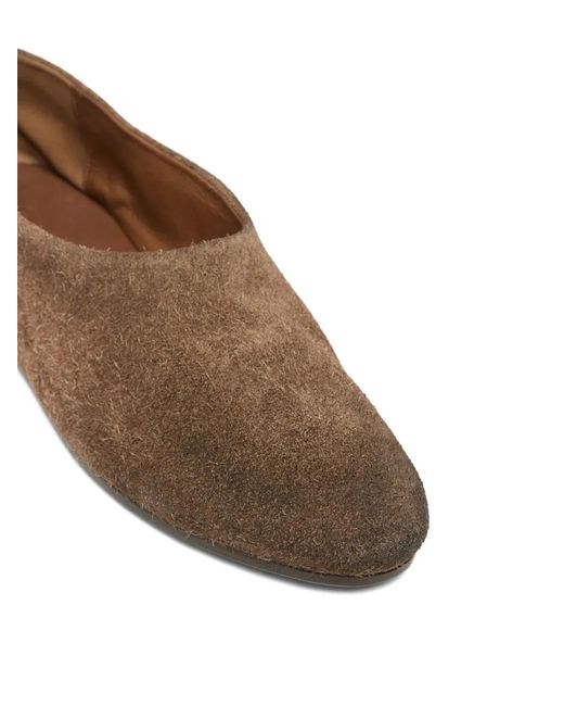 Marsèll Brown Coltellaccio Suede Ballet Flats for men