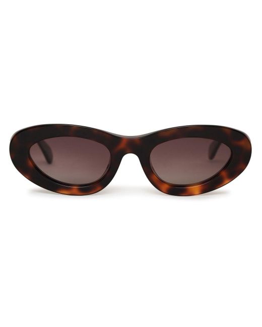 Anine Bing Brown Roma Cat-eye Frame Sunglasses