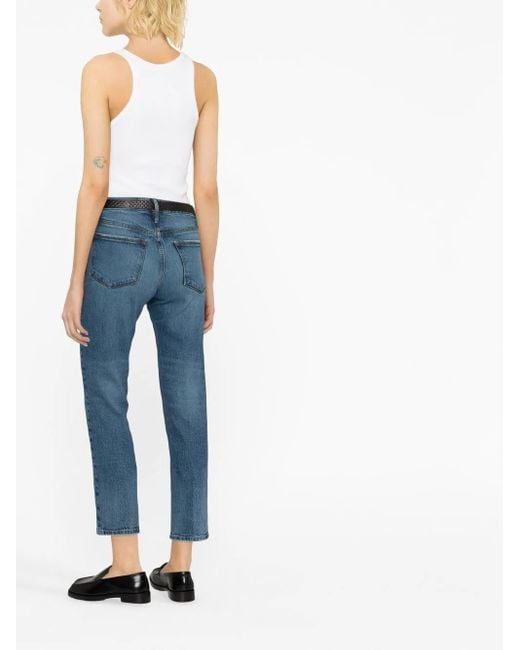 Vaqueros capri de corte recto FRAME de color Blue