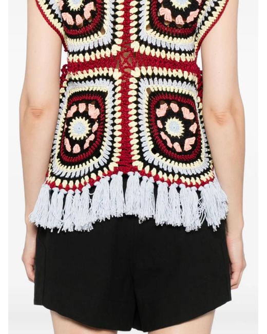 LaDoubleJ Red Sole Star Top
