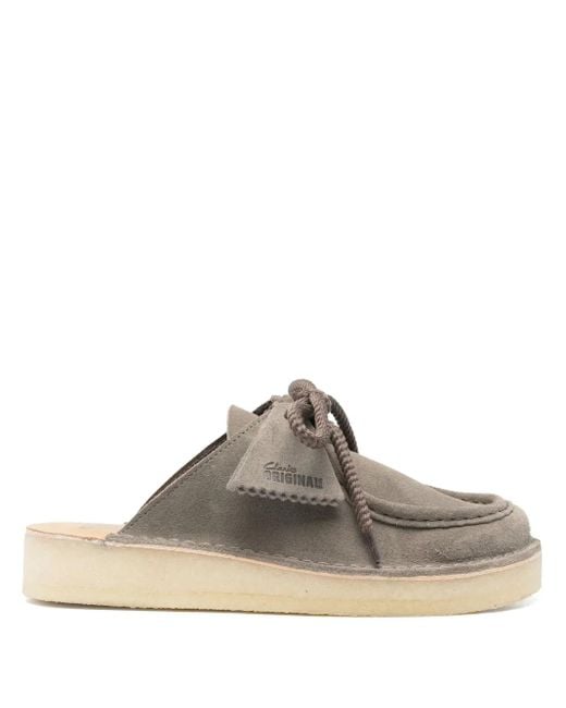 Clarks Brown Desert Nomad Mules
