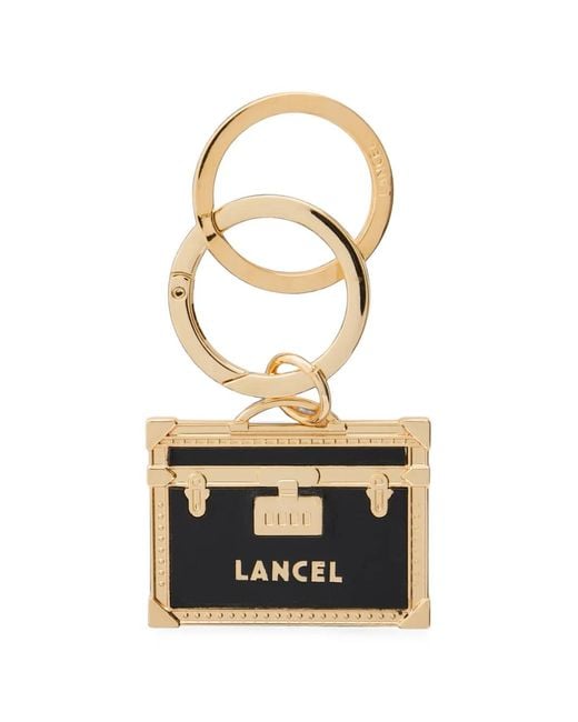 Lancel White Heritage Schlüsselanhänger