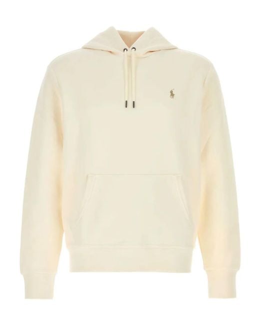 Polo Ralph Lauren Natural Embroidered-Logo Hoodie for men